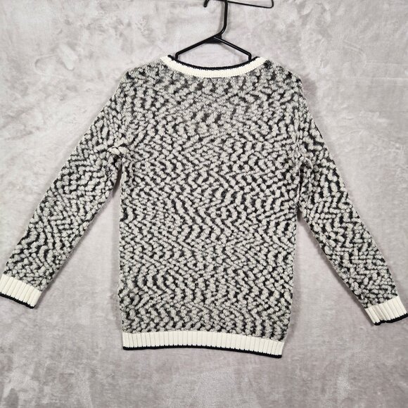 Calvin Klein Jeans Wool Blend Women's Sweater black and white Size M - Picture 2 of 9